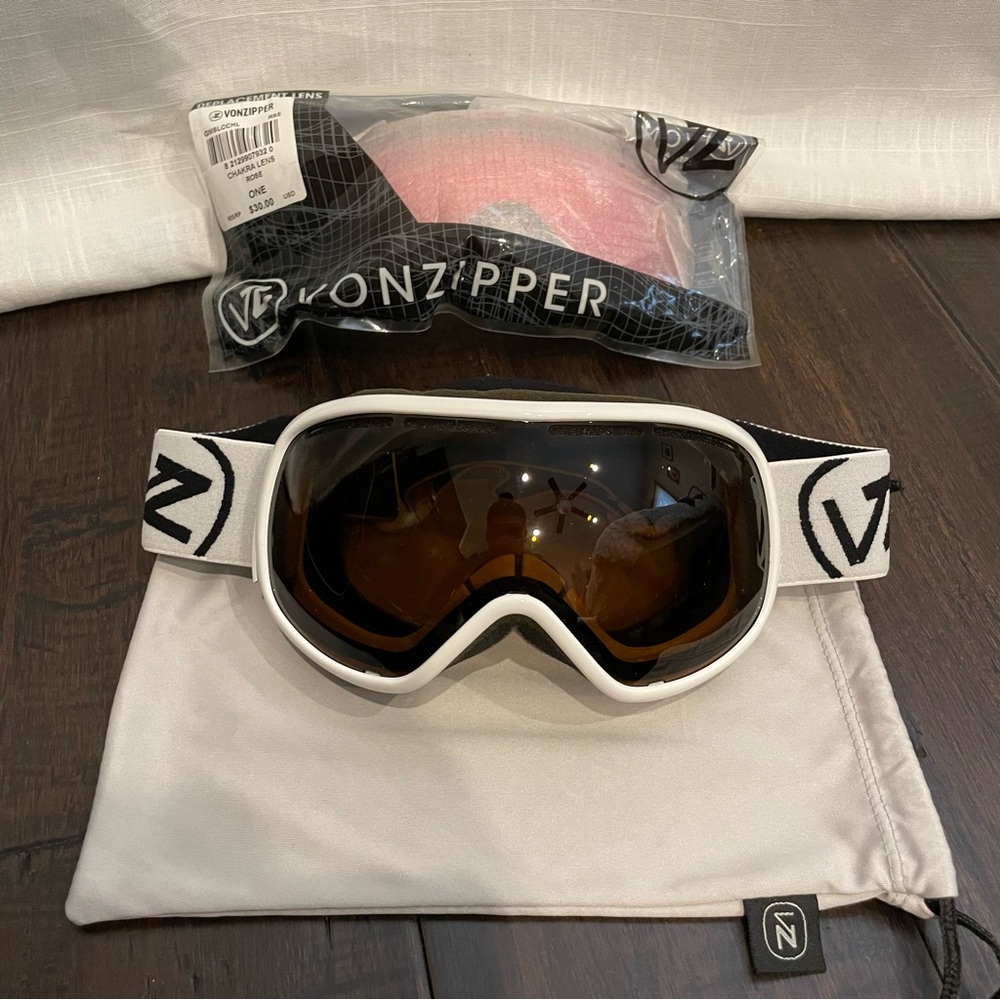 EUC Women’s Von Zipper Goggles w/ replacement lens